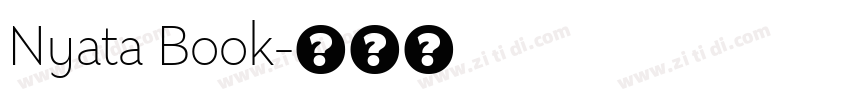 Nyata Book字体转换